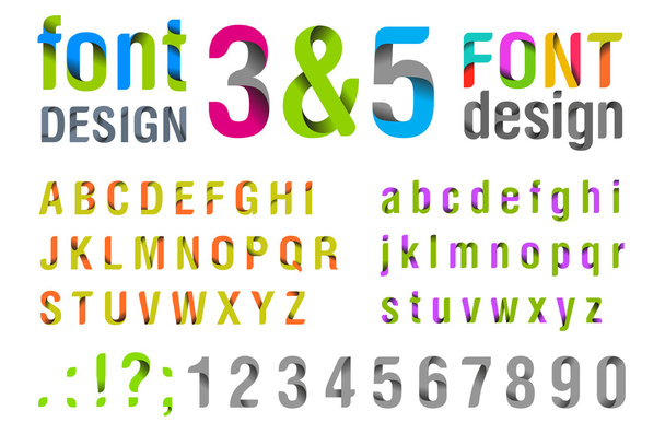 Font design. Ribbon Alphabet. vector. Usage: for logo, title, identity etc. - Vector, Image