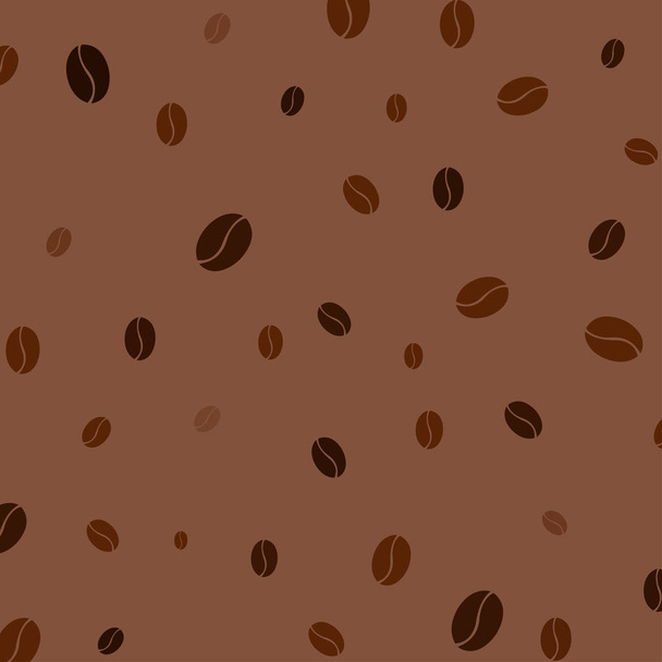 Prints from coffee beans - Vector, Imagen