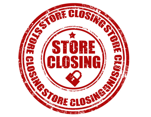 Store closing-stamp - Vector, Image