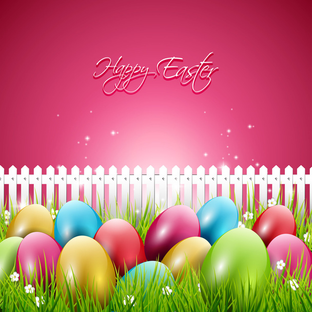 Colorful Easter background - Vector, Image