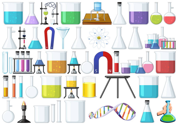 Set of lab tools - Vector, Image