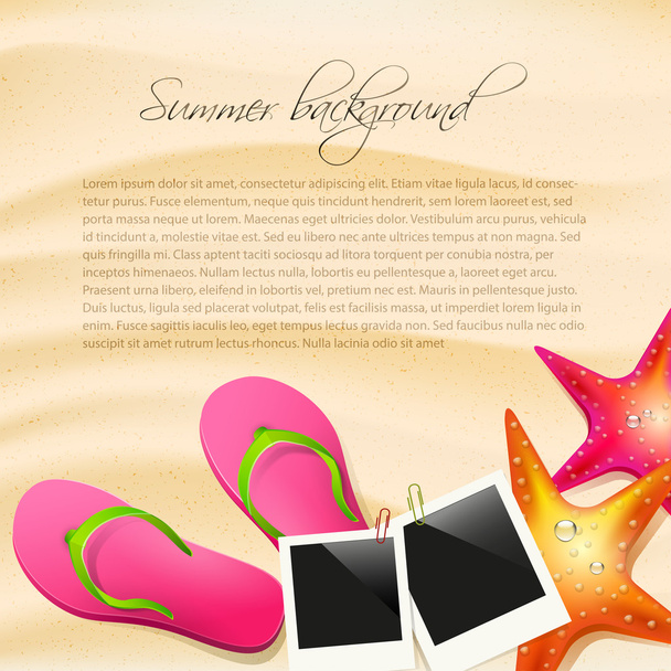Summer background with copyspace - Vector, Image