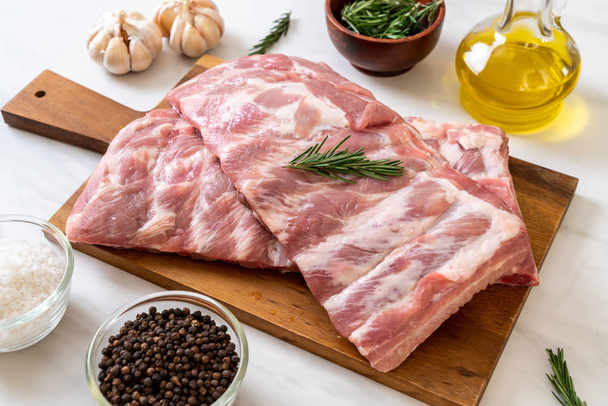Fresh raw pork ribs  - Photo, image