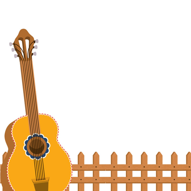instrumento musical icono de guitarra
 - Vector, Imagen