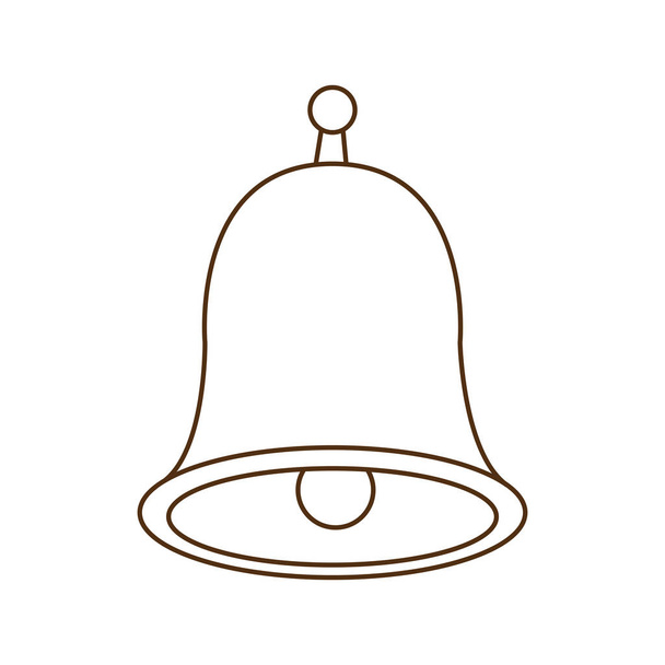cute bell isolated icon - Vector, Image