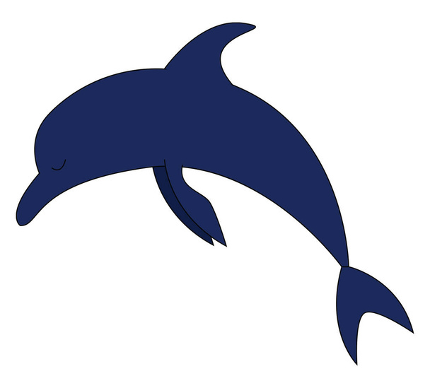 Ilustração do vetor golfinho azul  - Vetor, Imagem
