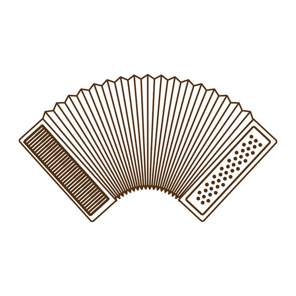 cute accordion isolated icon - Vector, Image