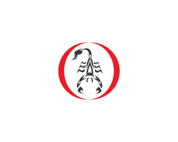 Ícone de escorpião logotipo design vetor ilustração
 - Vetor, Imagem