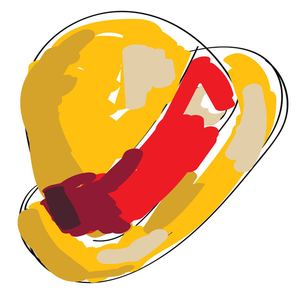 Un chapeau artistique coloré vecteur ou illustration couleur
 - Vecteur, image