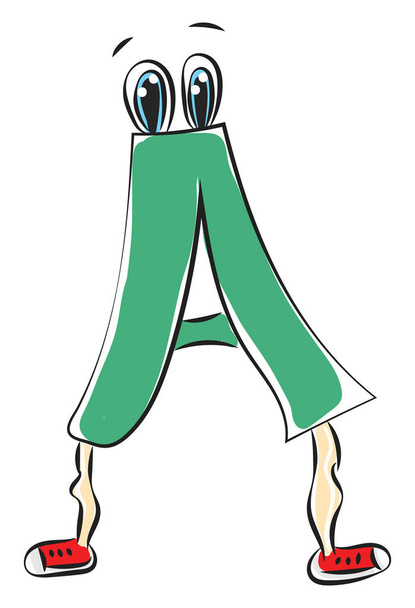 Lettre A alphabet emoji vecteur ou illustration couleur
 - Vecteur, image