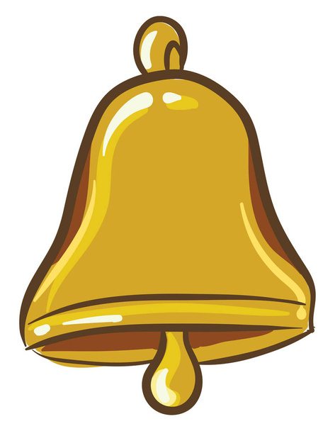Золотий дзвінок Векторна або кольорова ілюстрація
 - Вектор, зображення