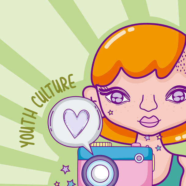 Kultura mládeže avatar - Vektor, obrázek