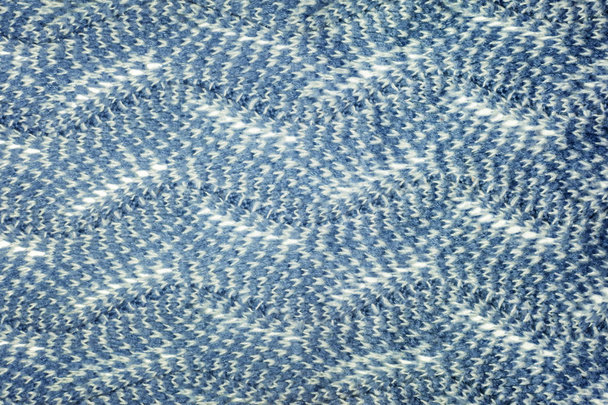 Текстура тёмно-синей шерсти вязана крупным планом. Абстрактный фон для макетов
. - Фото, изображение