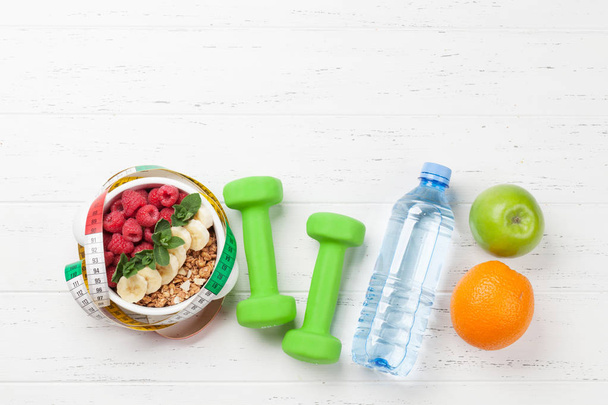 Healthy food and fitness concept - Photo, Image