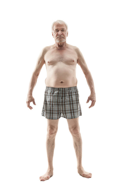 Anciano desnudo hombre
 - Foto, imagen