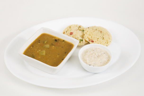 sambar s zeleniny idli, indický pokrm - Fotografie, Obrázek