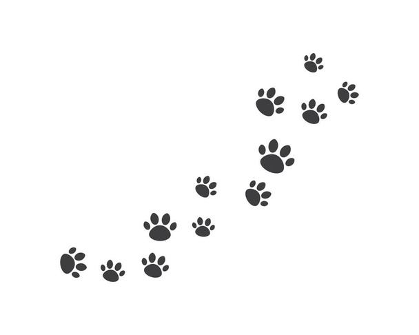 Paw background template - Vector, Image