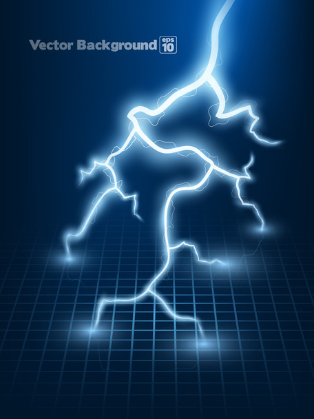 Blue lightning flash background. - Vector, Image