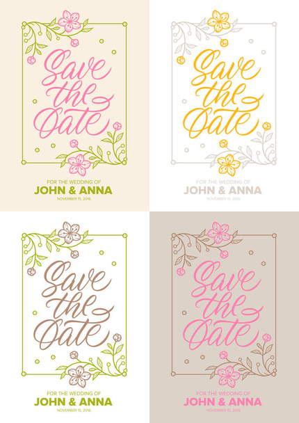 save_the_date_cards - Vector, Image