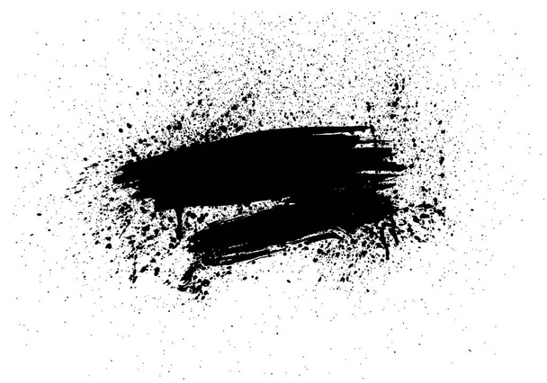 black vector grunge background, vector illustration  - Vector, Image