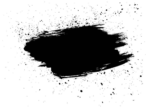 zwarte vector grunge achtergrond, vectorillustratie  - Vector, afbeelding