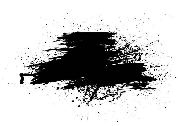schwarzer Vektor-Grunge-Hintergrund, Vektorillustration  - Vektor, Bild