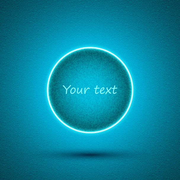 Glossy white speech bubble on blue background. - Vector, Image