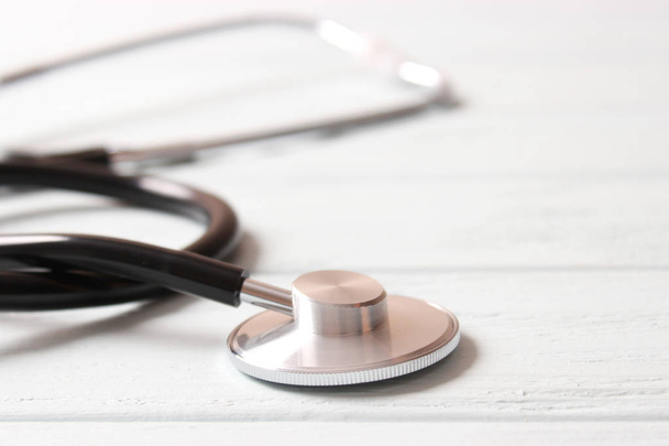 stethoscope on color background. Health, medicine - Photo, Image