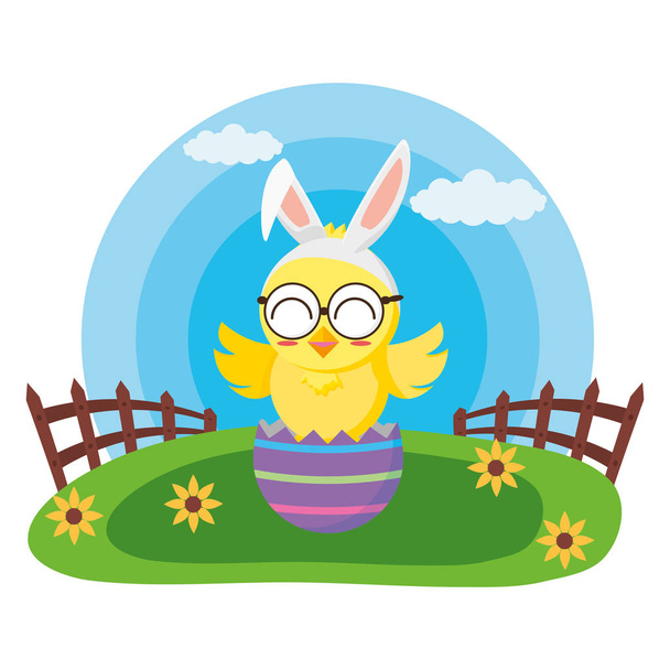 happy easter chick - Vector, Image
