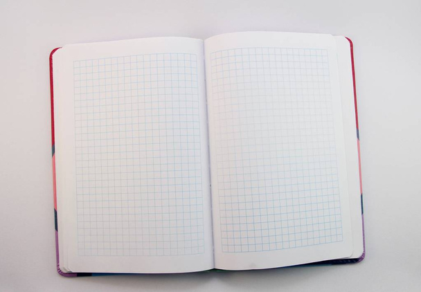 notebook on white background - Fotoğraf, Görsel
