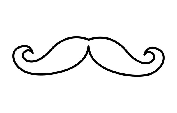mustache hipster style icon - Vector, Image