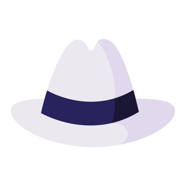 ícone elegante chapéu de cavalheiro
 - Vetor, Imagem