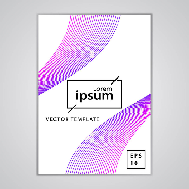 Diseño de portada de folleto de negocio mínimo
 - Vector, imagen