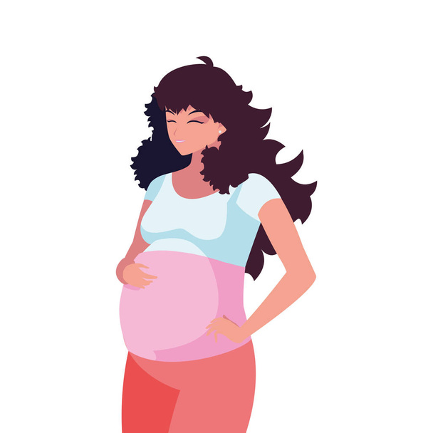 bella gravidanza donna carattere
 - Vettoriali, immagini