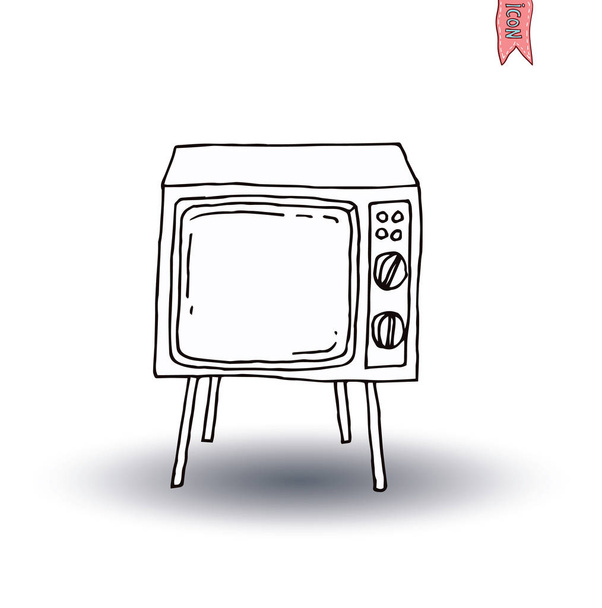 Televisões, vintage e moderno, ilustração vetorial
 - Vetor, Imagem