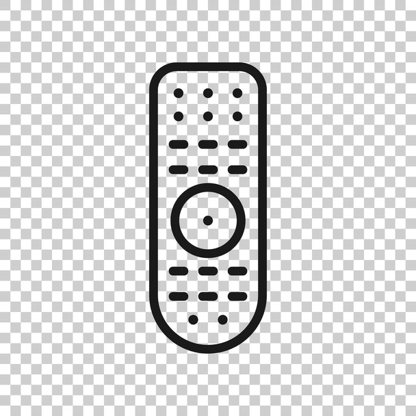 Remote control icon in transparent style. Infrared controller ve - Vector, Image