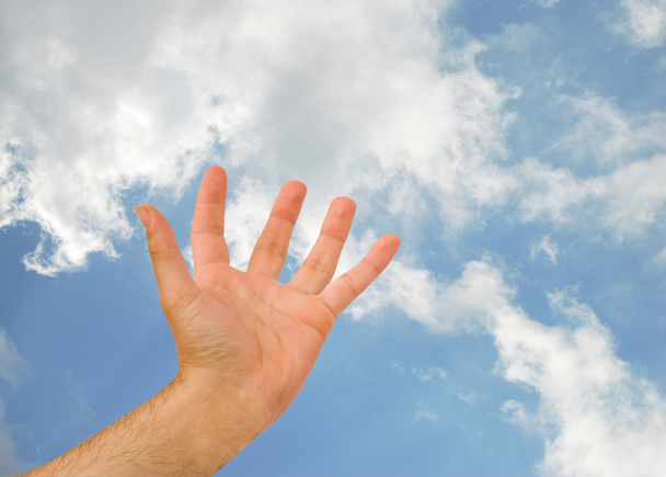 Hand reaching sky - Photo, Image