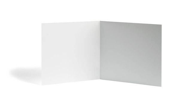 folded leaflet white blank paper template book - Photo, Image