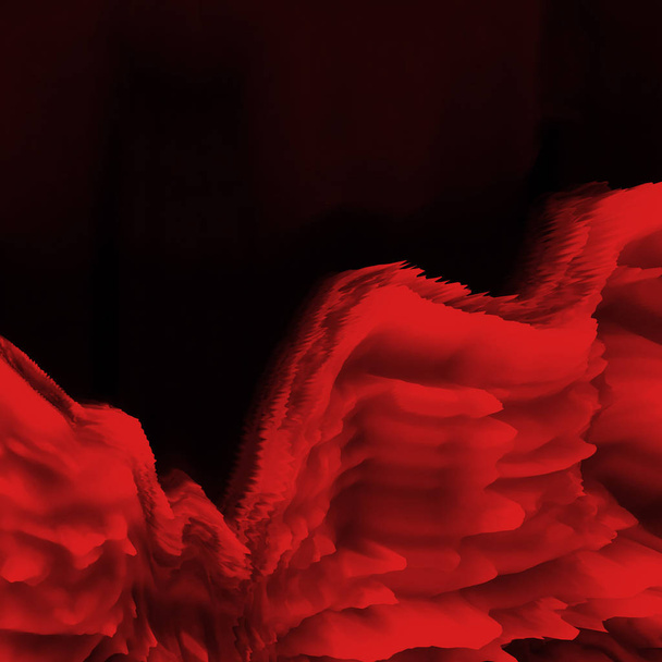 αφηρημένο μαύρο και κόκκινο φόντο με υφή βαφής υδατογραφών - Φωτογραφία, εικόνα