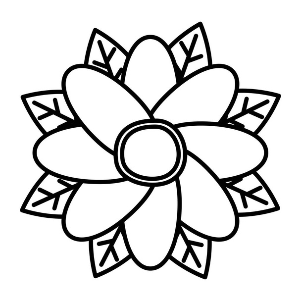 feuilles de fleurs feuillage - Vecteur, image