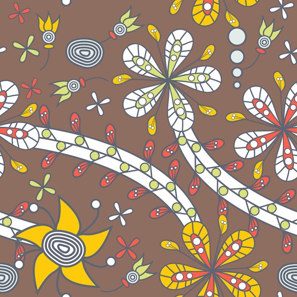 Textura floral
 - Vetor, Imagem