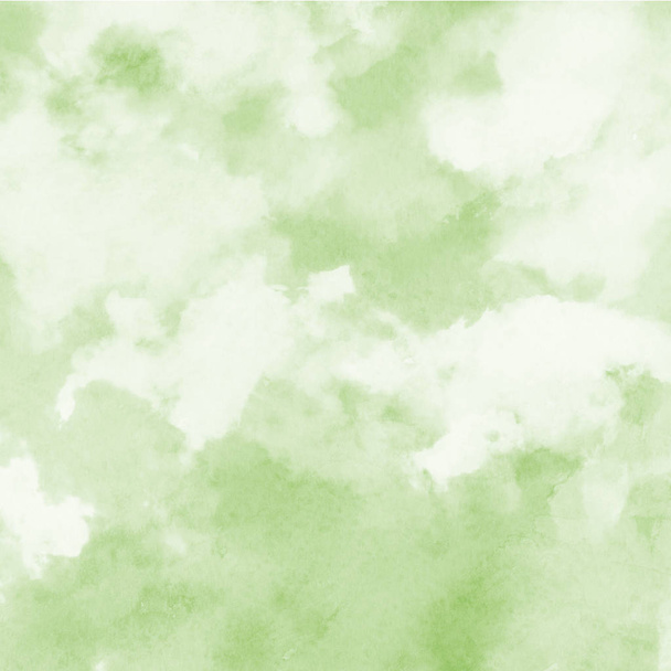 abstrakt strukturierter Hintergrund mit grüner Aquarellfarbe - Foto, Bild