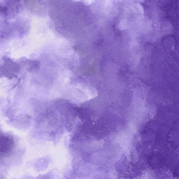 Violet abstracte achtergrond met aquarel verf textuur - Foto, afbeelding