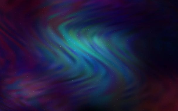 Dark BLUE vector texture with milky way stars. - Vector, Image