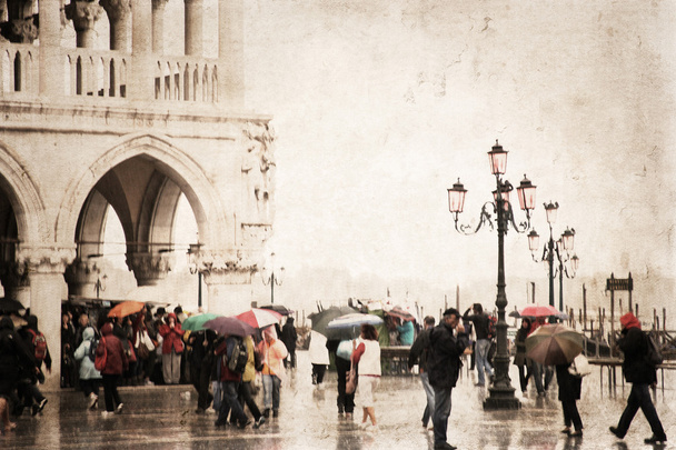 Venice, artwork in painting style - Photo, Image