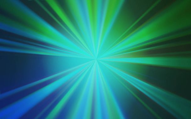 Light Blue, Green vector blurred shine abstract template. - Vector, Image