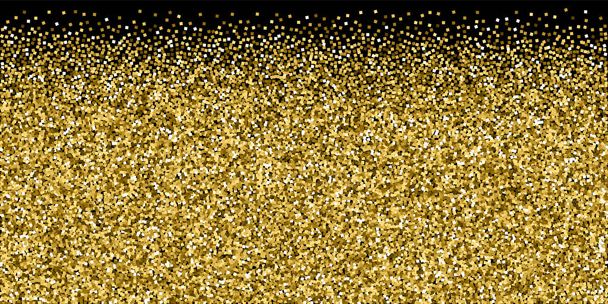 Złote błyszczące luksusowe konfetti. Rozproszone  - Wektor, obraz