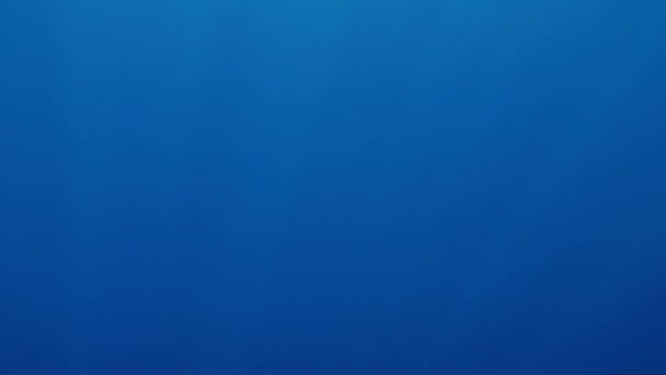 4k abstract footage of sun rays going through deep blue sea - Footage, Video