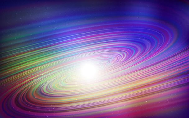 Modello vettoriale multicolore di luce con stelle spaziali
. - Vettoriali, immagini