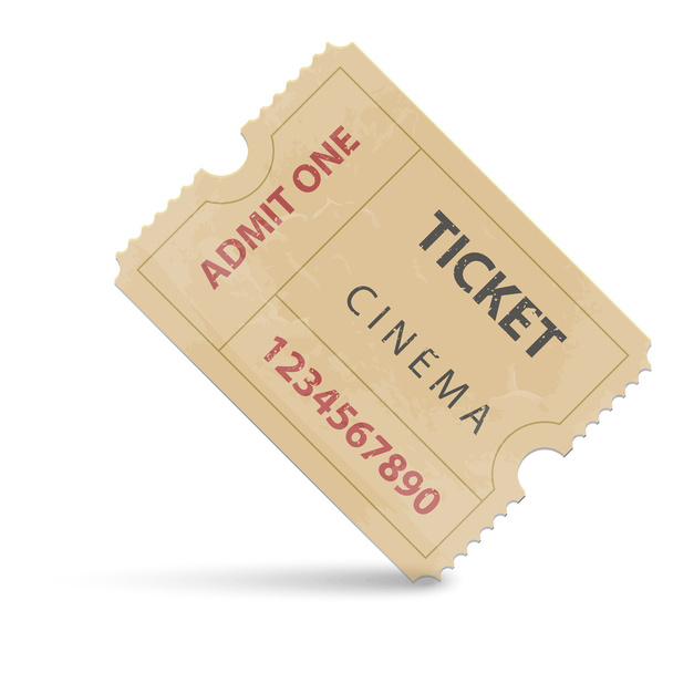 Cinema ticket - Διάνυσμα, εικόνα
